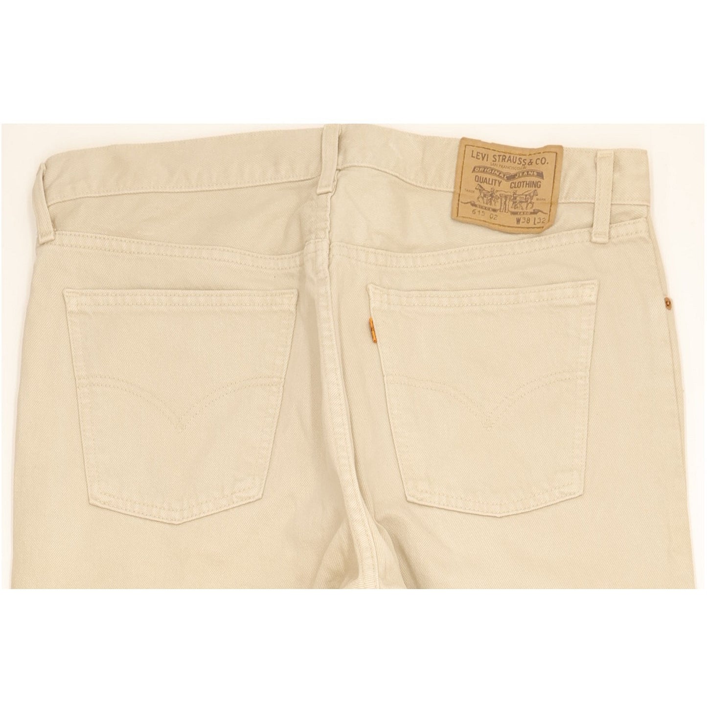 Levi's 615 Men Beige Straight Regular Jeans W38 L32