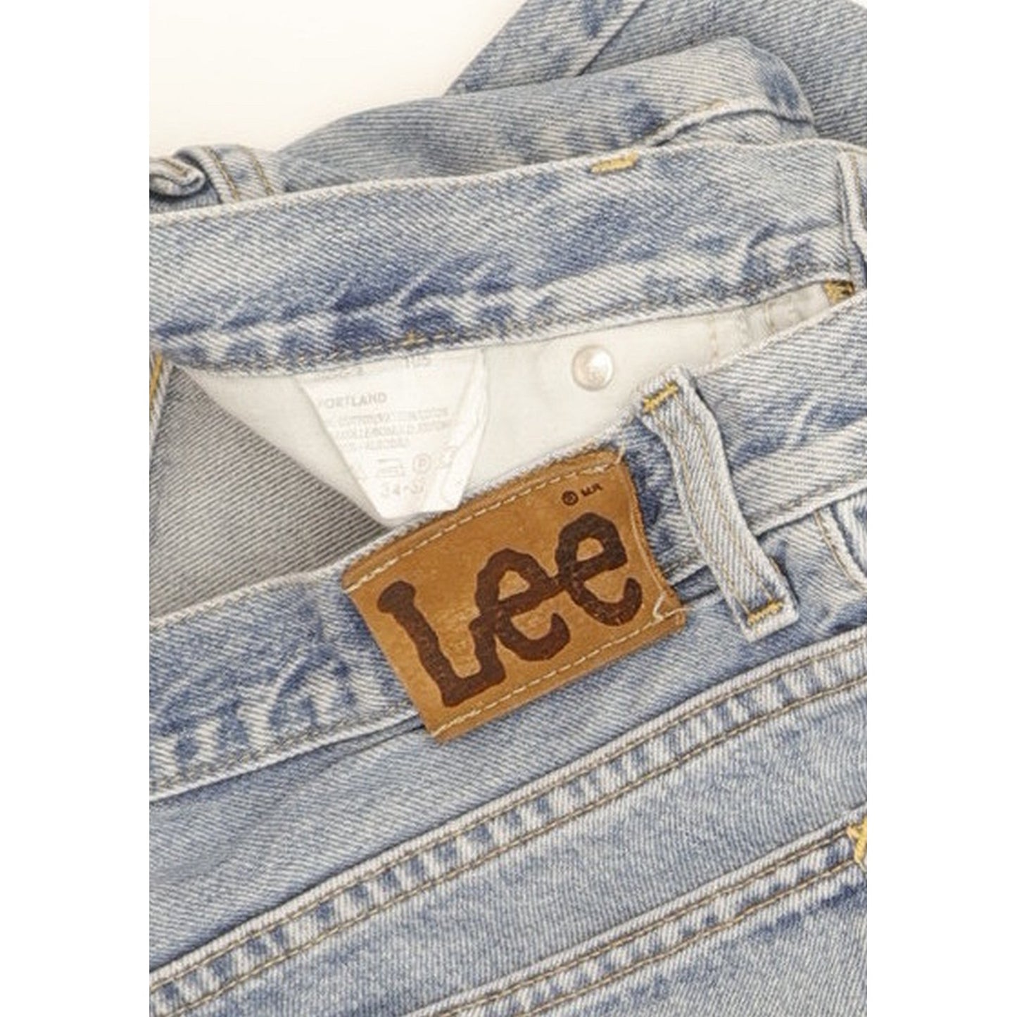 Lee Portland Men Blue Straight Regular Jeans W34 L31