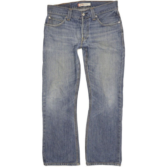 Levi's 512 Men Blue Bootcut Slim Jeans W34 L31