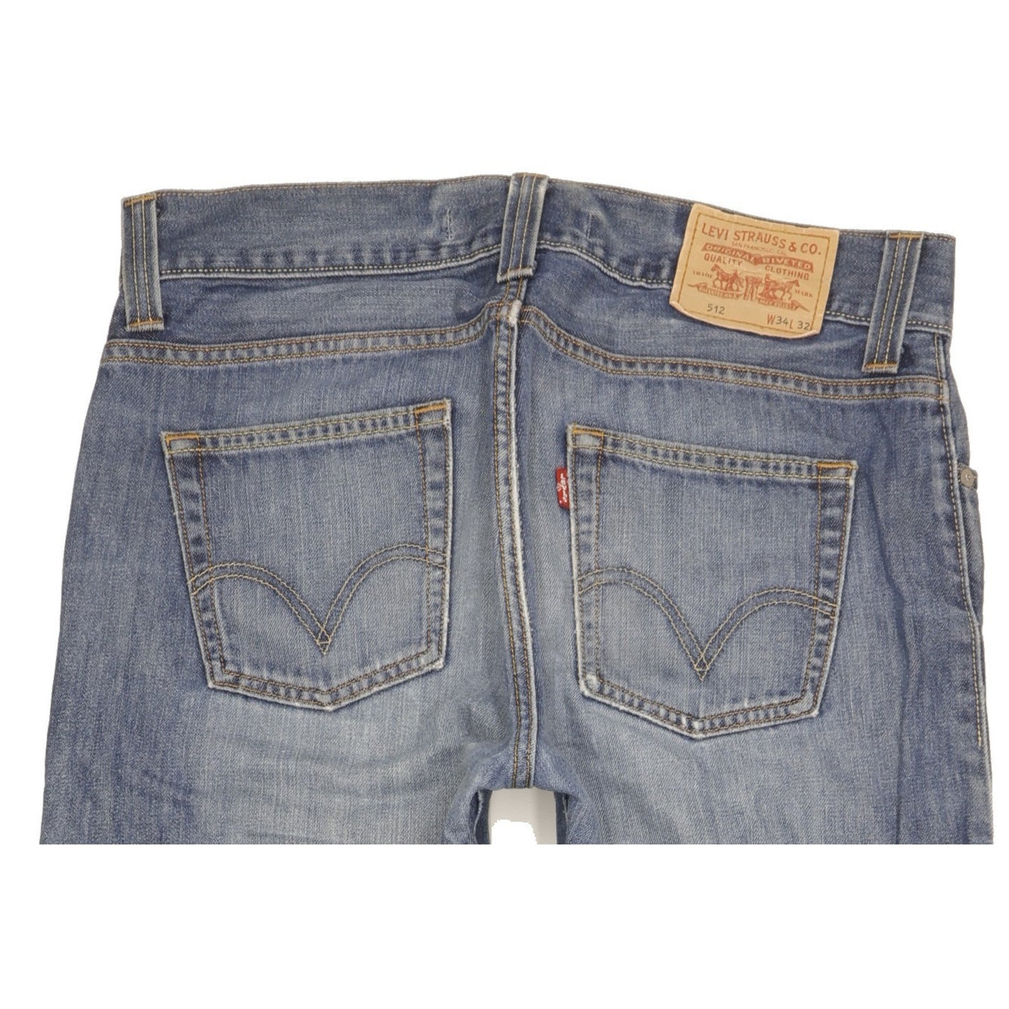 Levi's 512 Men Blue Bootcut Slim Jeans W34 L31
