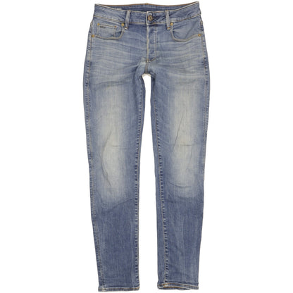 G-Star 3301 Men Blue Straight Slim Stretch Jeans W29 L32