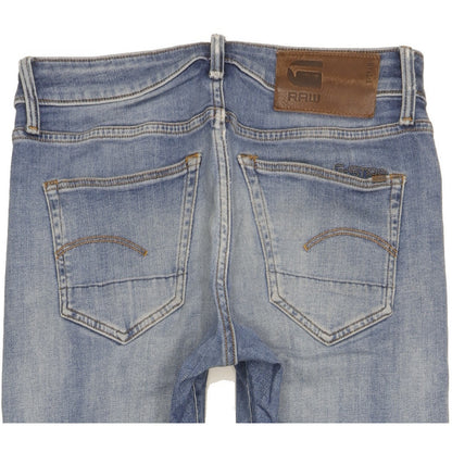 G-Star 3301 Men Blue Straight Slim Stretch Jeans W29 L32