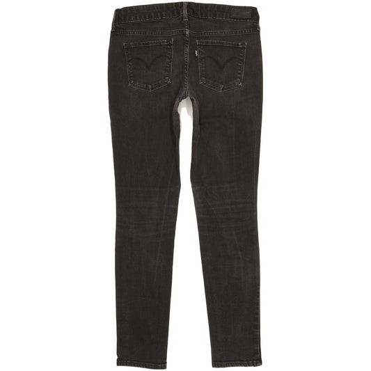 Levi's Slight Curve Women Black Skinny Slim Stretch Jeans W30 L30