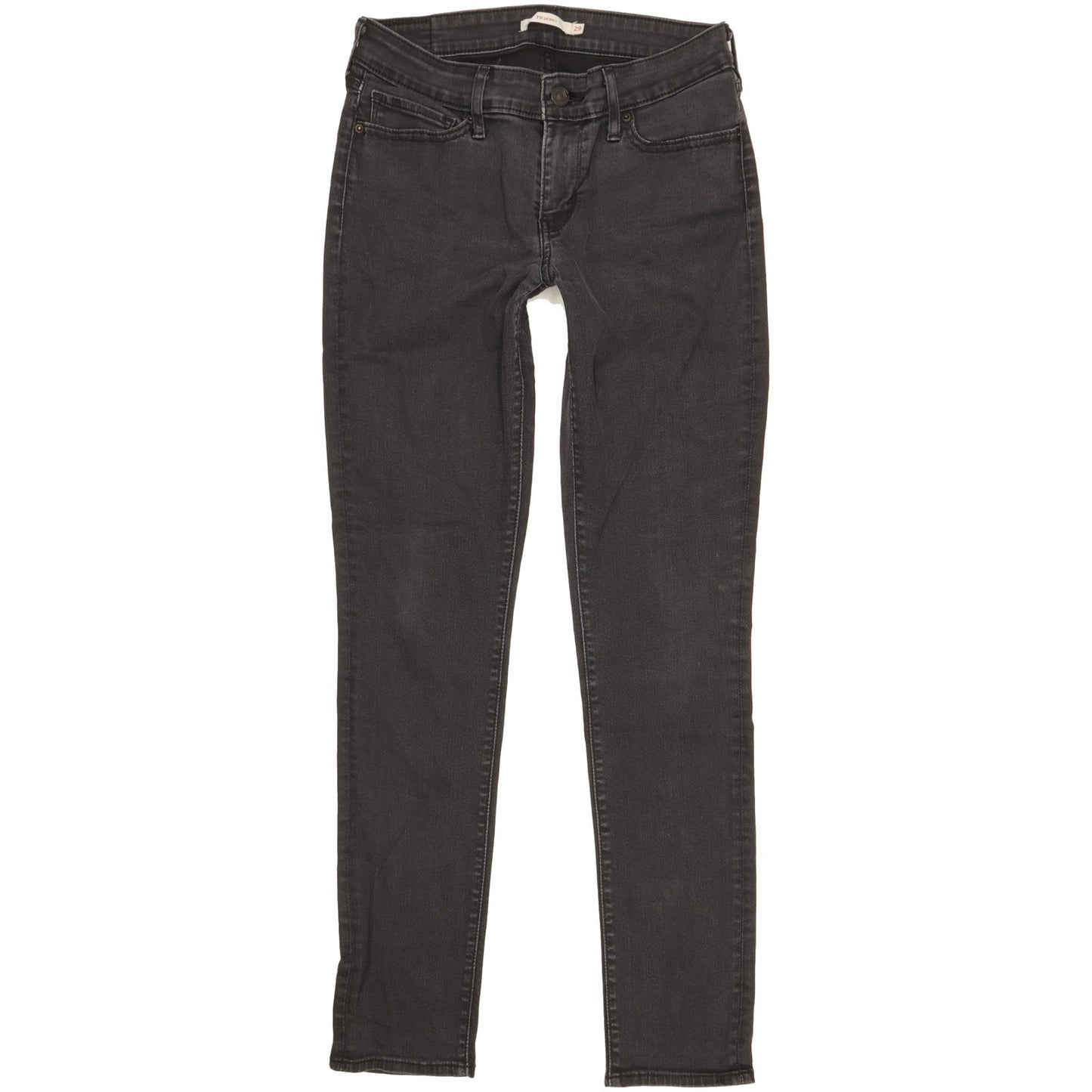 Levi's 711 Women Black Skinny Slim Stretch Jeans W29 L29
