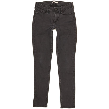 Levi's 711 Women Black Skinny Slim Stretch Jeans W29 L29