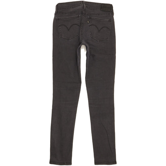 Levi's 711 Women Black Skinny Slim Stretch Jeans W29 L29