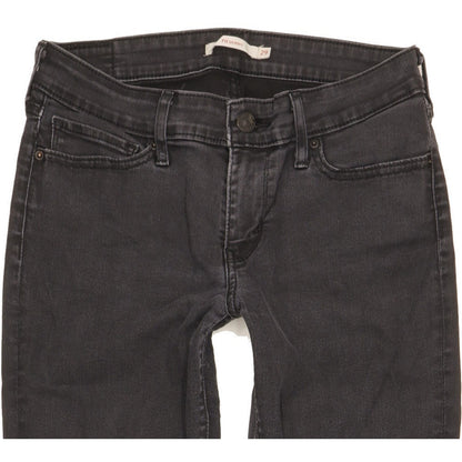 Levi's 711 Women Black Skinny Slim Stretch Jeans W29 L29