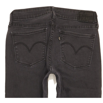 Levi's 711 Women Black Skinny Slim Stretch Jeans W29 L29