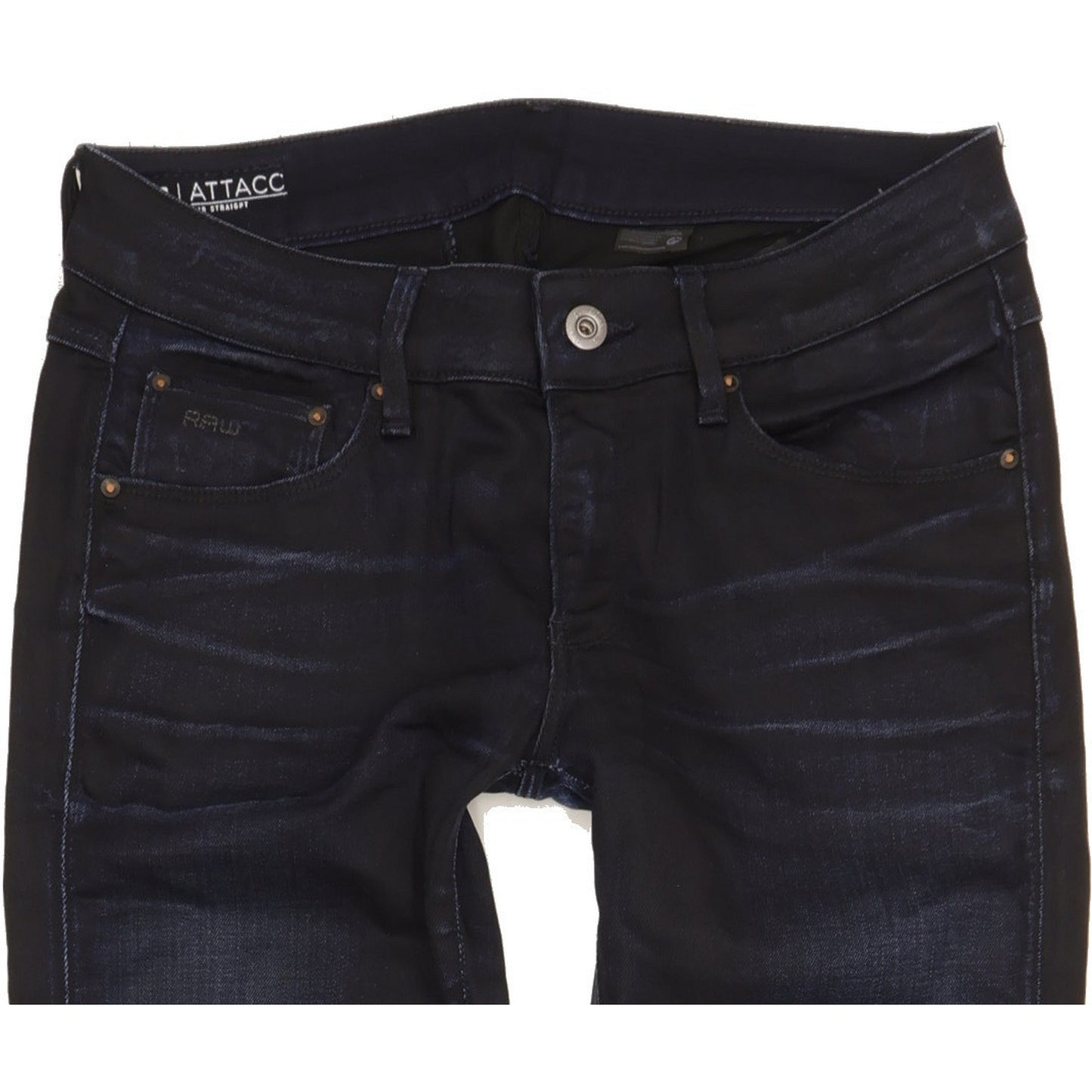 G-Star Attacc Women Navy Straight Slim Stretch Jeans W29 L30