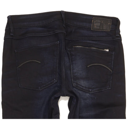 G-Star Attacc Women Navy Straight Slim Stretch Jeans W29 L30
