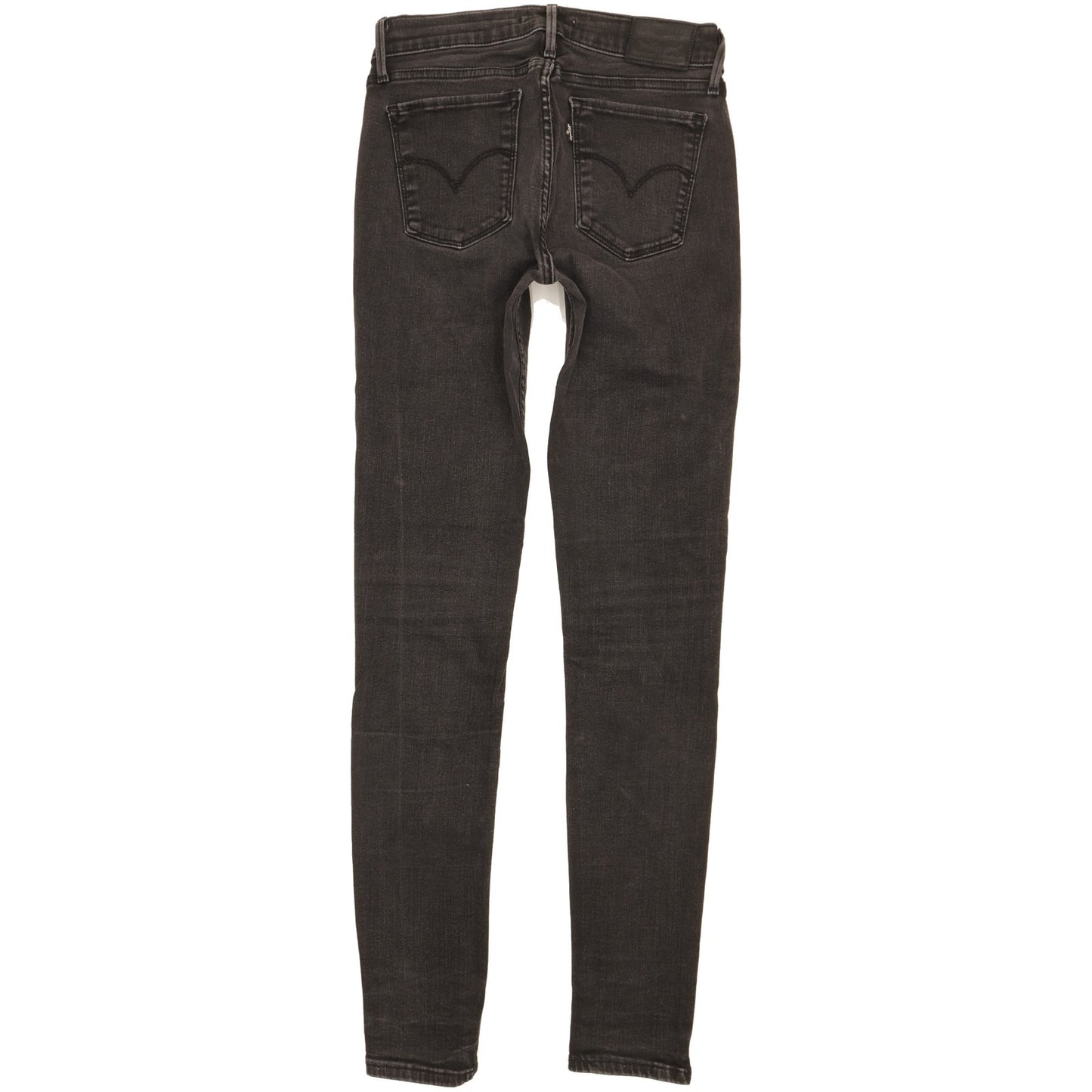 Levi's 710 Super Women Black Skinny Slim Stretch Jeans W27 L30