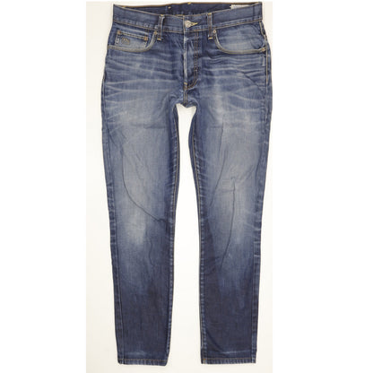 G-Star 3301 Men Blue Straight Slim Jeans W33 L30