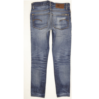 G-Star 3301 Men Blue Straight Slim Jeans W33 L30