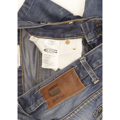G-Star 3301 Men Blue Straight Slim Jeans W33 L30