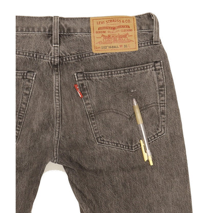 Levi's 502 Hi-Ball Men Grey Tapered Regular Stretch Jeans W31 L29