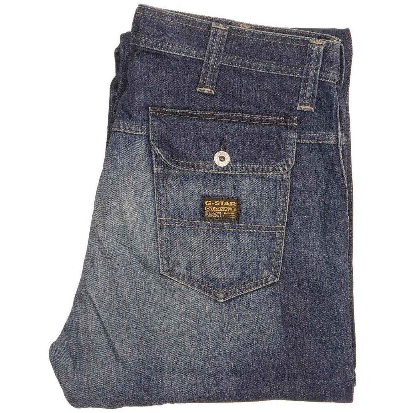 G-Star Men Blue Bootcut Regular Jeans W34 L36