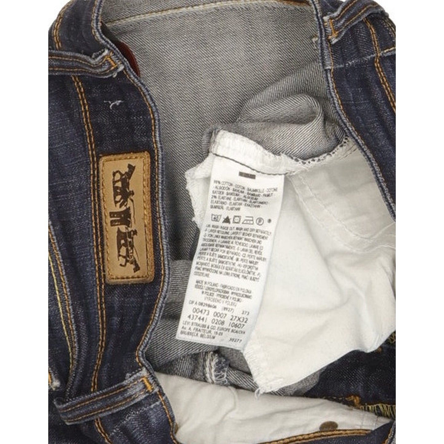 Levi's 473 Women Blue Skinny Slim Stretch Jeans W27 L31