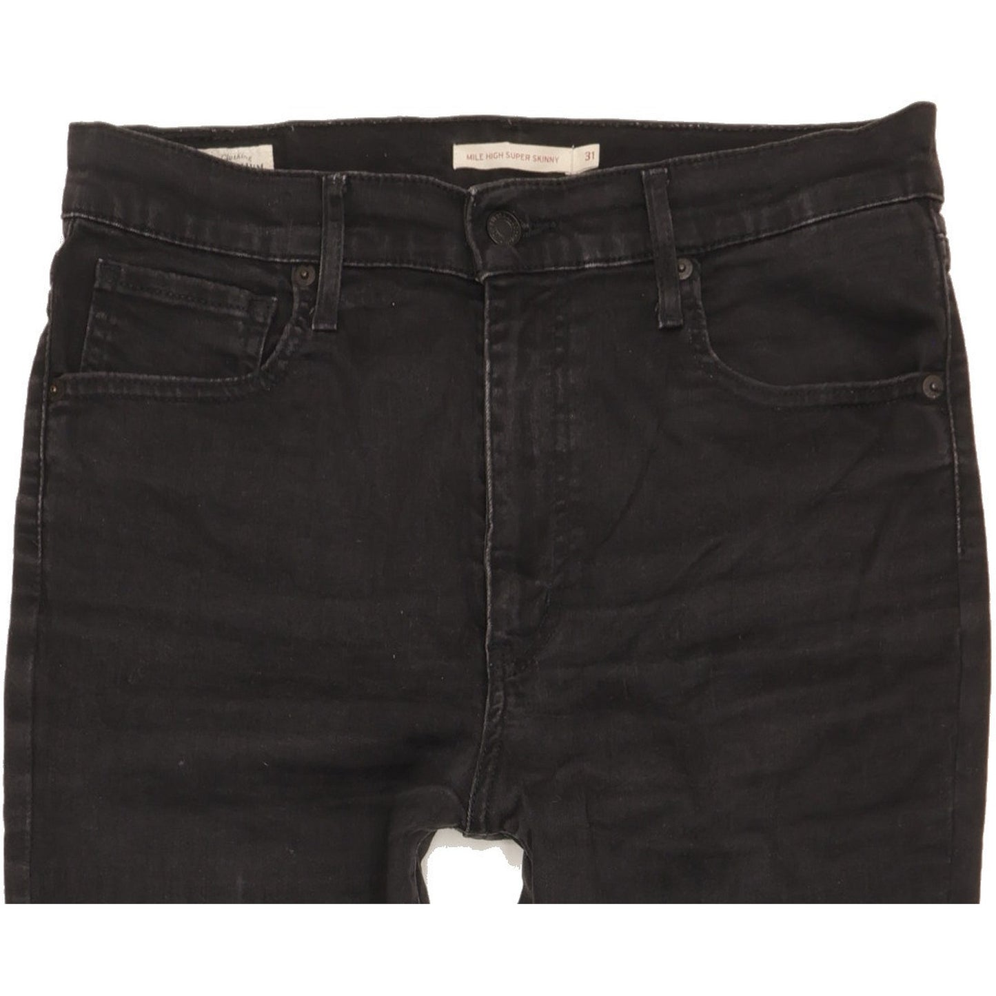 Levi's Mile Black Skinny Slim Stretch Jeans High Waisted W31 L32