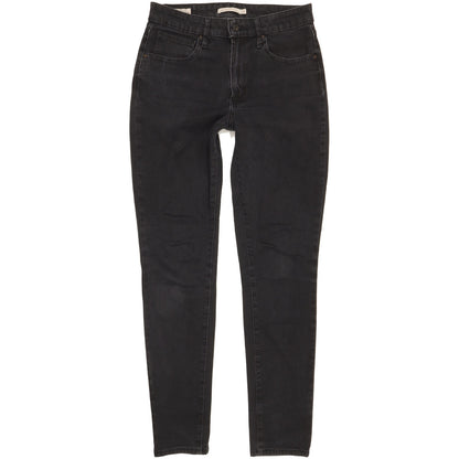 Levi's 721 Black Skinny Slim Stretch Jeans High Waisted W28 L30