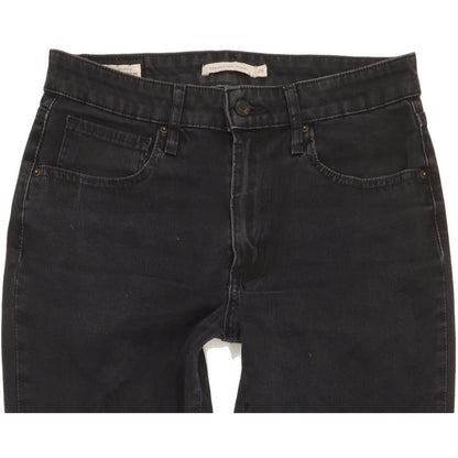 Levi's 721 Black Skinny Slim Stretch Jeans High Waisted W28 L30