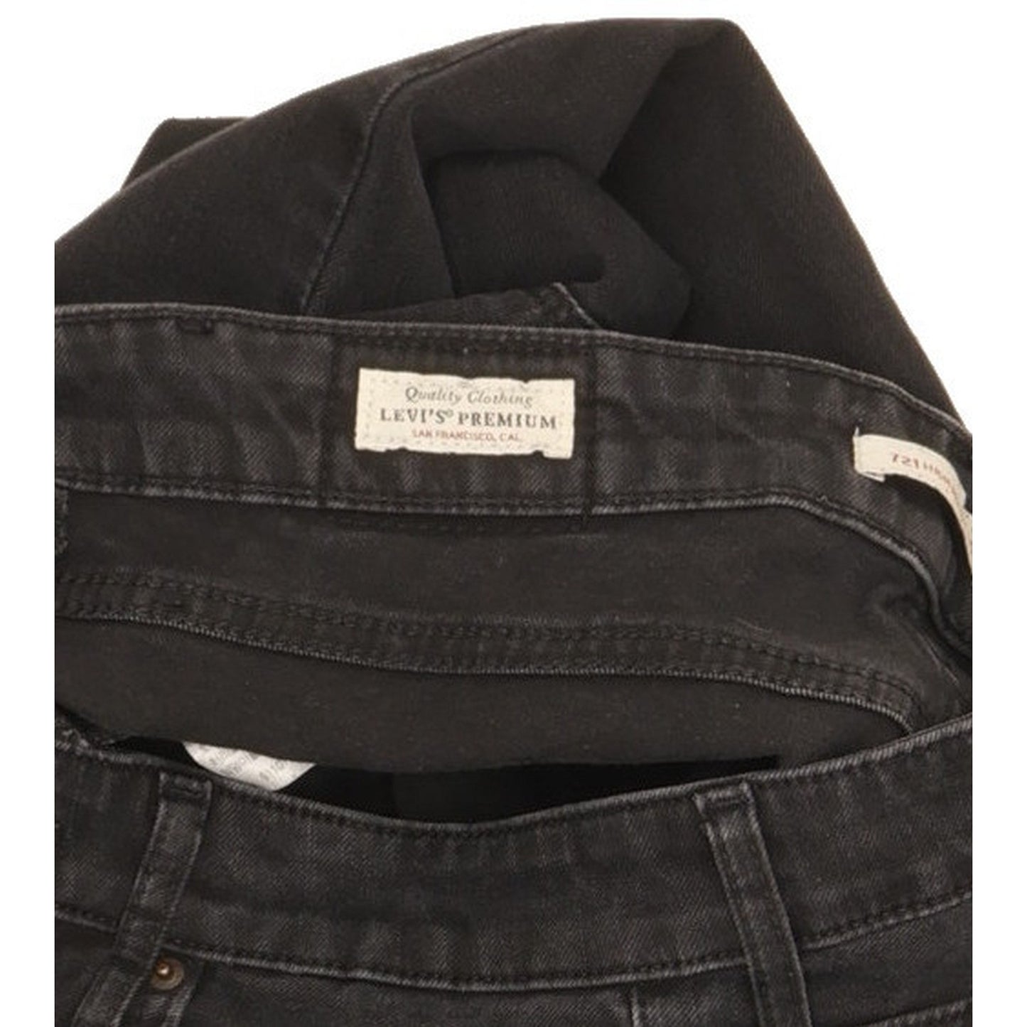 Levi's 721 Black Skinny Slim Stretch Jeans High Waisted W28 L30