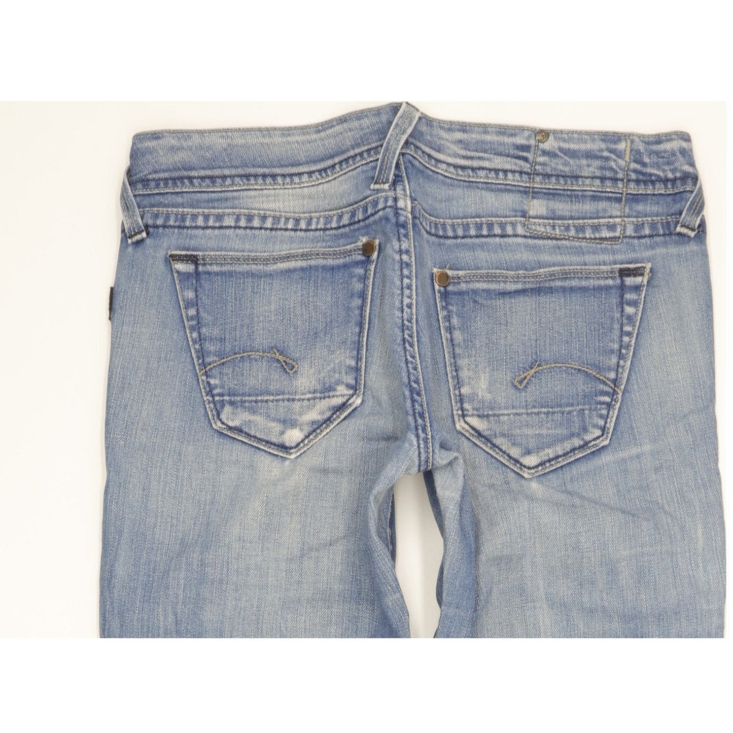 G-Star Core Women Blue Straight Slim Stretch Jeans W28 L32