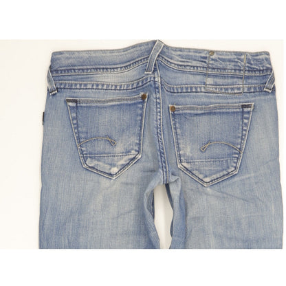 G-Star Core Women Blue Straight Slim Stretch Jeans W28 L32