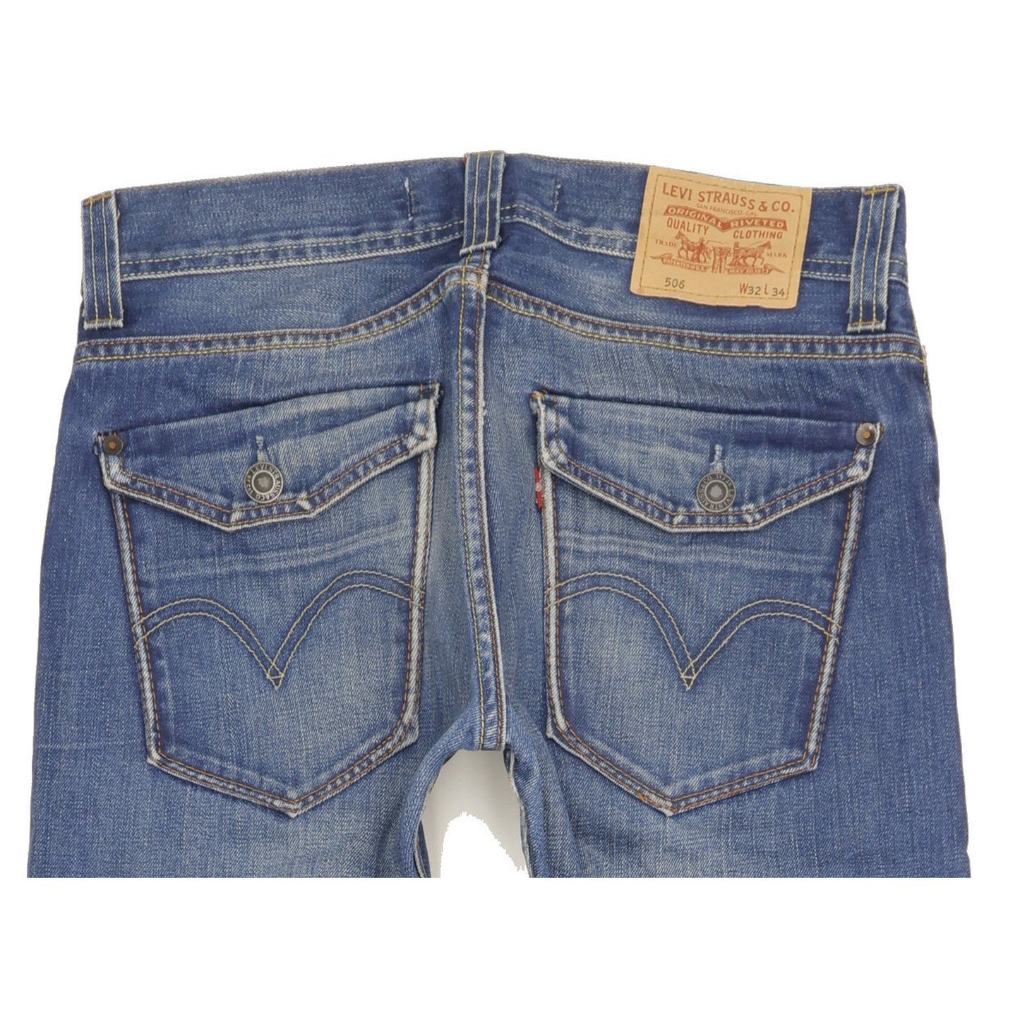 Levi's 506 Men Blue Straight Regular Jeans W32 L33