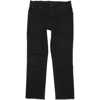 Wrangler Men Black Straight Regular Stretch Jeans W36 L32