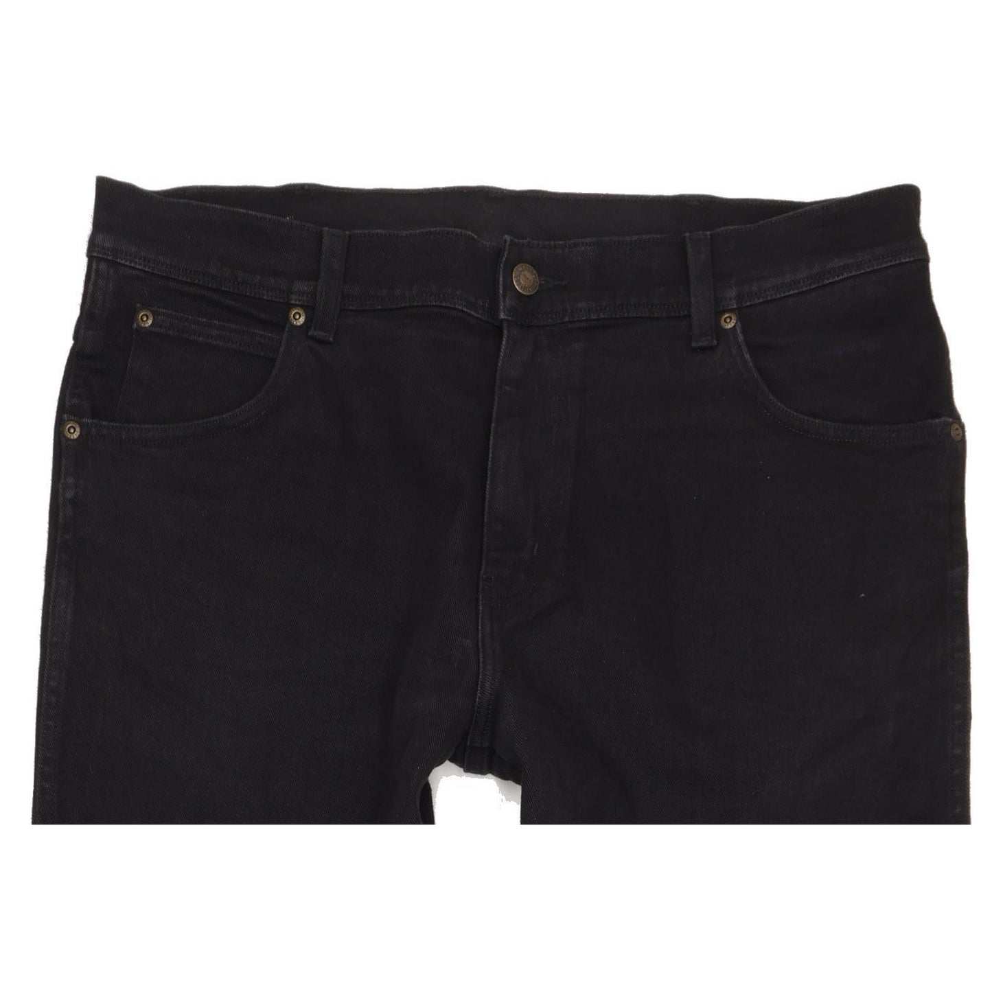 Wrangler Men Black Straight Regular Stretch Jeans W36 L32