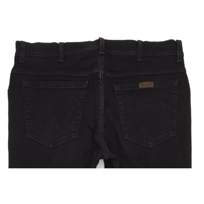 Wrangler Men Black Straight Regular Stretch Jeans W36 L32
