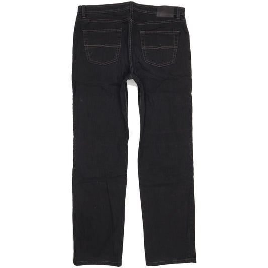 Pioneer Men Black Straight Regular Jeans W36 L33