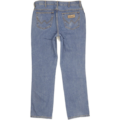Wrangler Texas Men Blue Straight Regular Jeans W38 L34