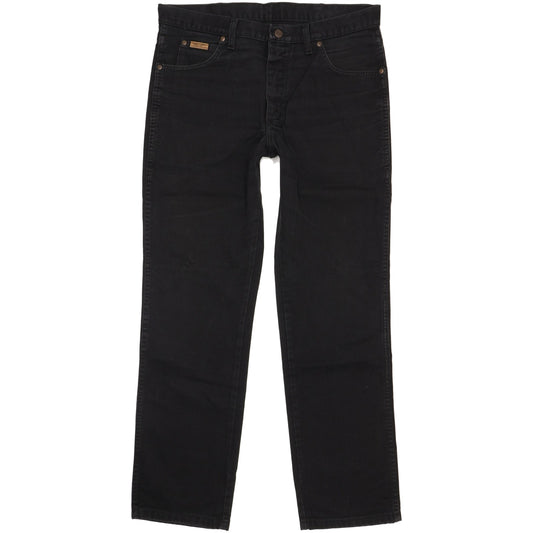 Wrangler Texas Men Black Straight Regular Jeans W36 L32