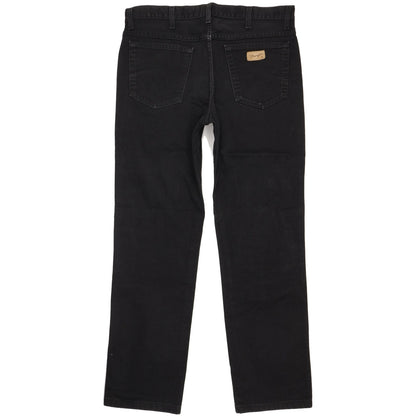 Wrangler Texas Men Black Straight Regular Jeans W36 L32