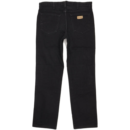 Wrangler Texas Men Black Straight Regular Jeans W36 L32