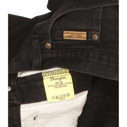 Wrangler Texas Men Black Straight Regular Jeans W36 L32