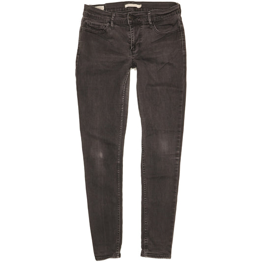 Levi's 710 Super Women Grey Skinny Slim Stretch Jeans W29 L29