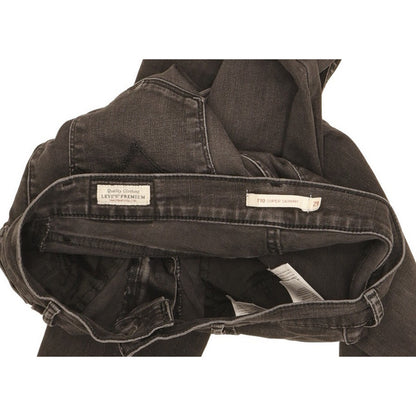 Levi's 710 Super Women Grey Skinny Slim Stretch Jeans W29 L29