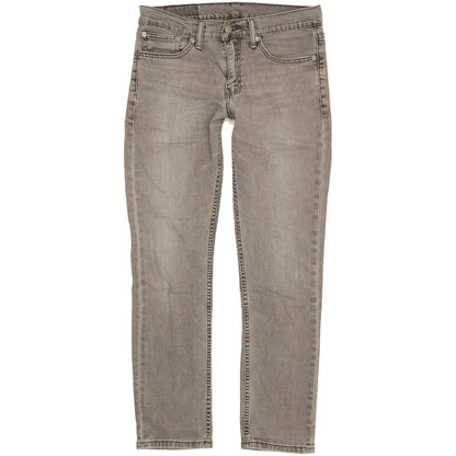 Levi's 511 Men Grey Straight Slim Stretch Jeans W32 L30