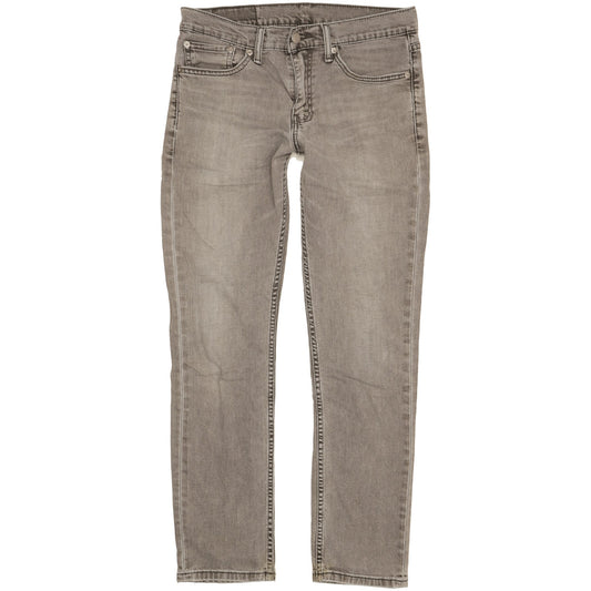 Levi's 511 Men Grey Straight Slim Stretch Jeans W32 L30