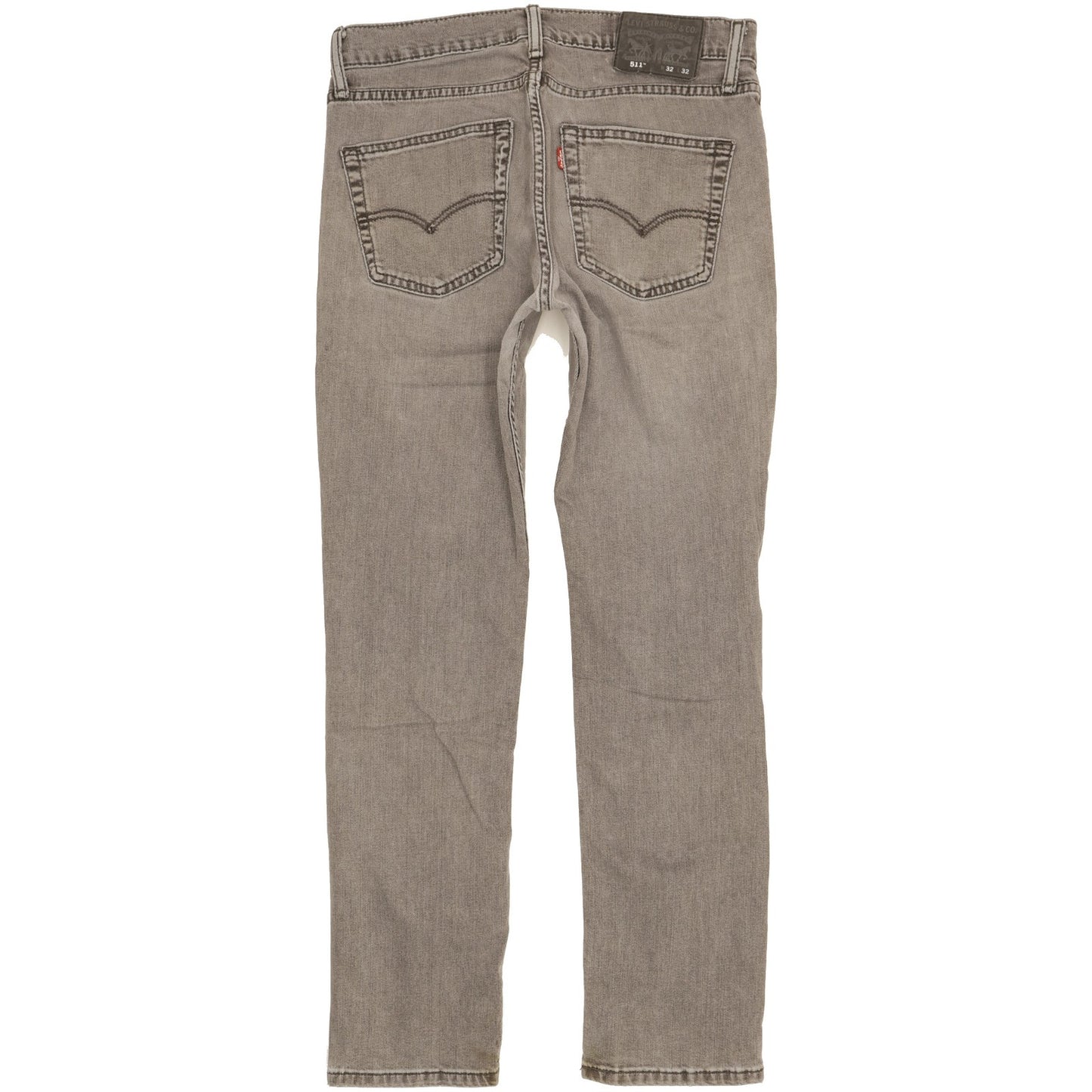 Levi's 511 Men Grey Straight Slim Stretch Jeans W32 L30