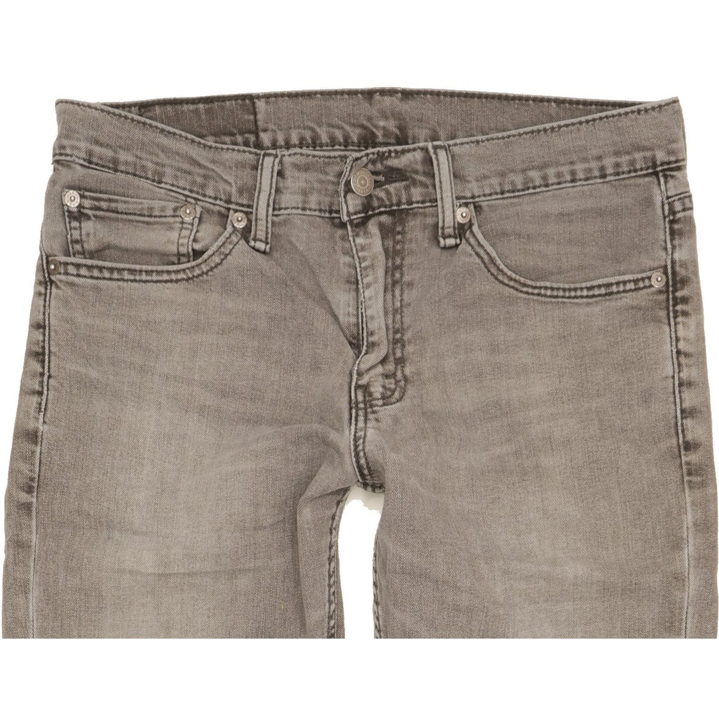Levi's 511 Men Grey Straight Slim Stretch Jeans W32 L30