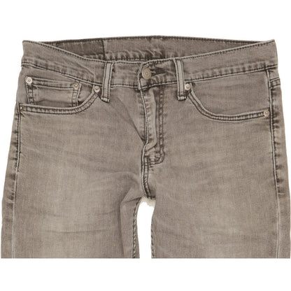 Levi's 511 Men Grey Straight Slim Stretch Jeans W32 L30