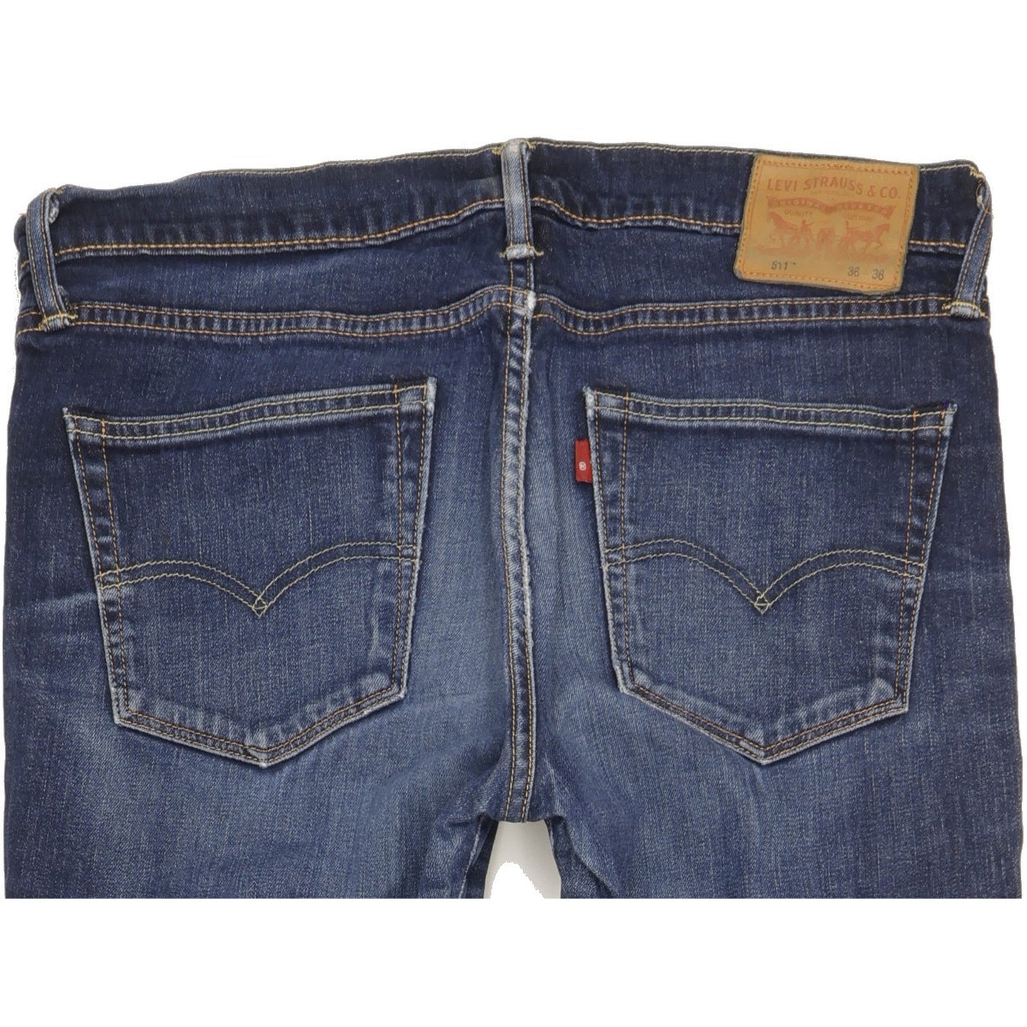 Levi's 511 Men Blue Straight Slim Stretch Jeans W36 L35