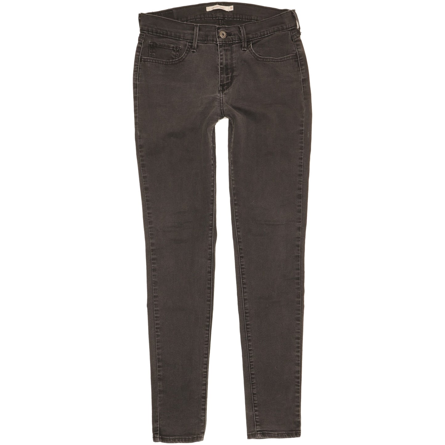 Levi's 710 Super Women Black Skinny Slim Stretch Jeans W30 L32