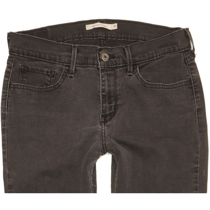 Levi's 710 Super Women Black Skinny Slim Stretch Jeans W30 L32