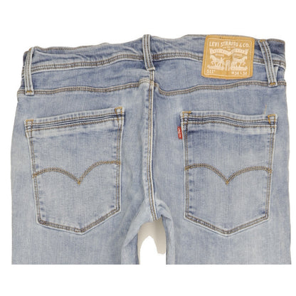 Levi's 511 Men Blue Straight Slim Stretch Jeans W34 L34