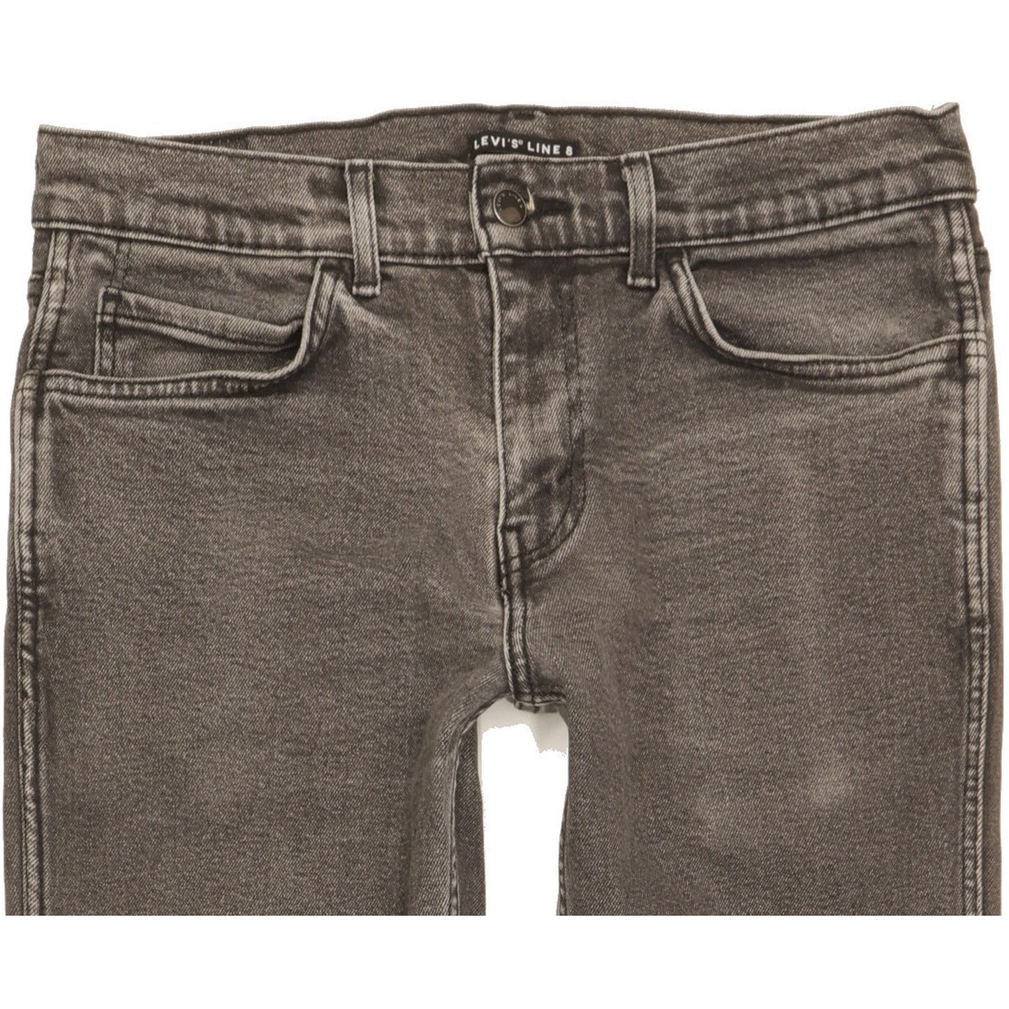 Levi's Line 8 Men Grey Skinny Slim Stretch Jeans W32 L31