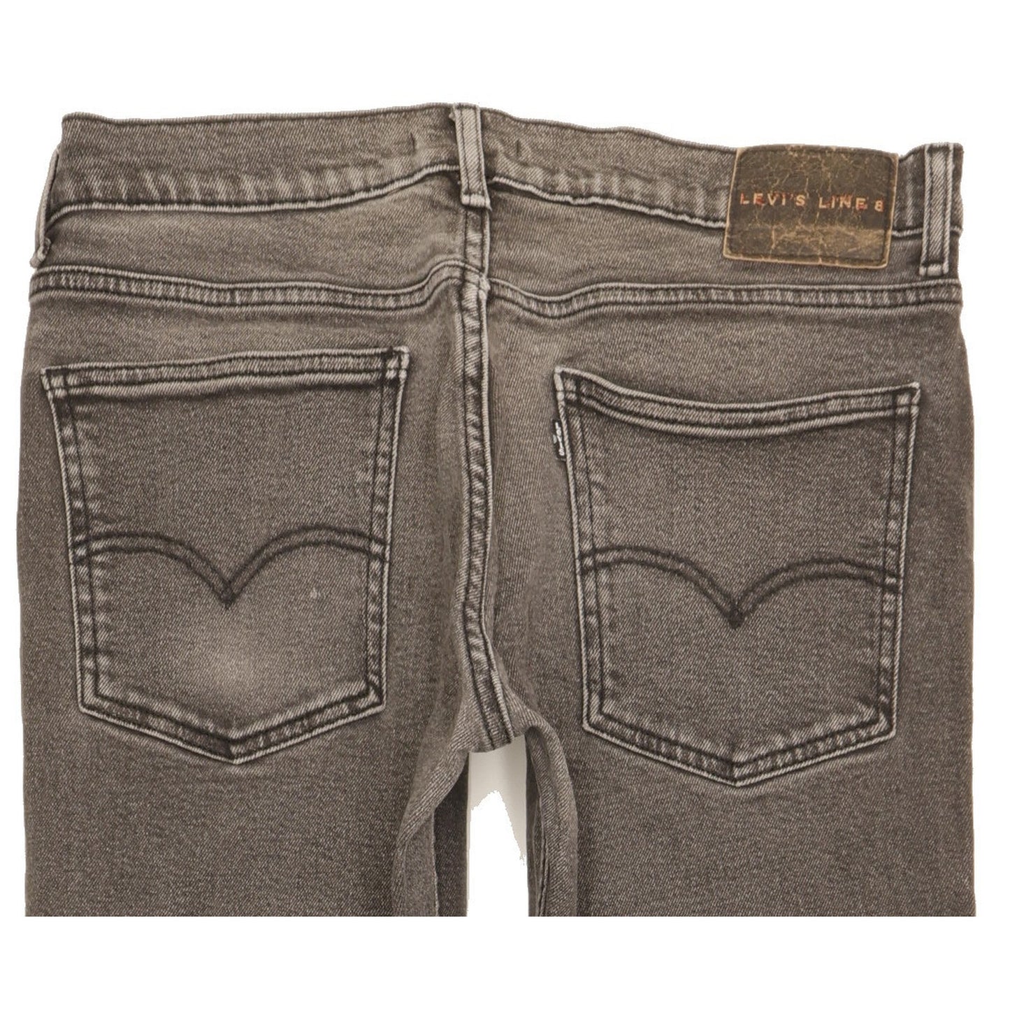 Levi's Line 8 Men Grey Skinny Slim Stretch Jeans W32 L31